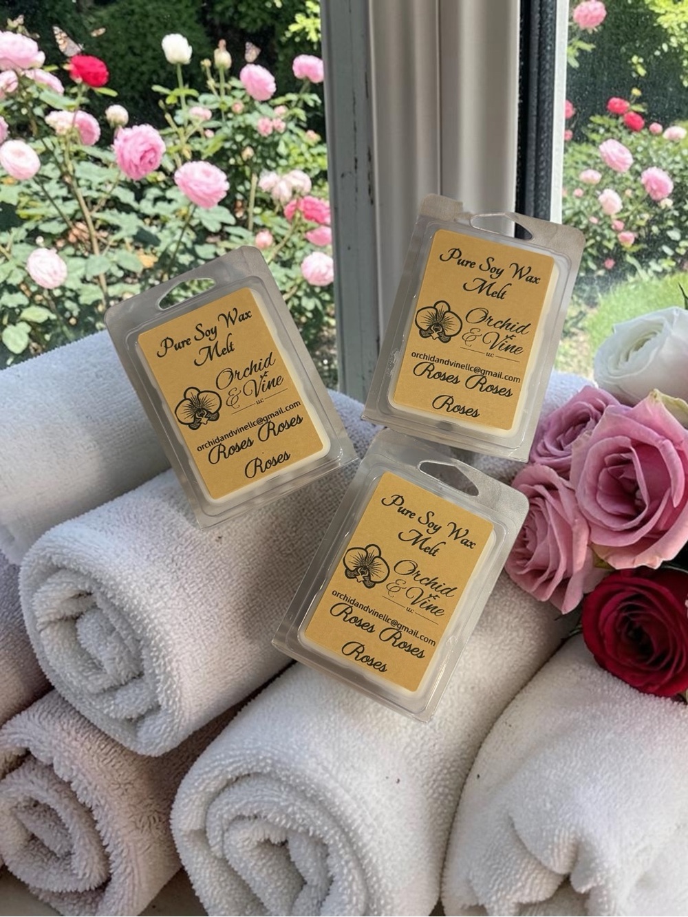 Orchid & Vine Roses Scent Pure Soy Wax Melts